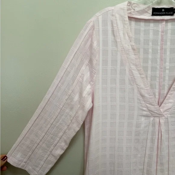 Pomander Place Tuckernuck Carolina Kaftan Maxi Dress Cover Up Pink Size XS